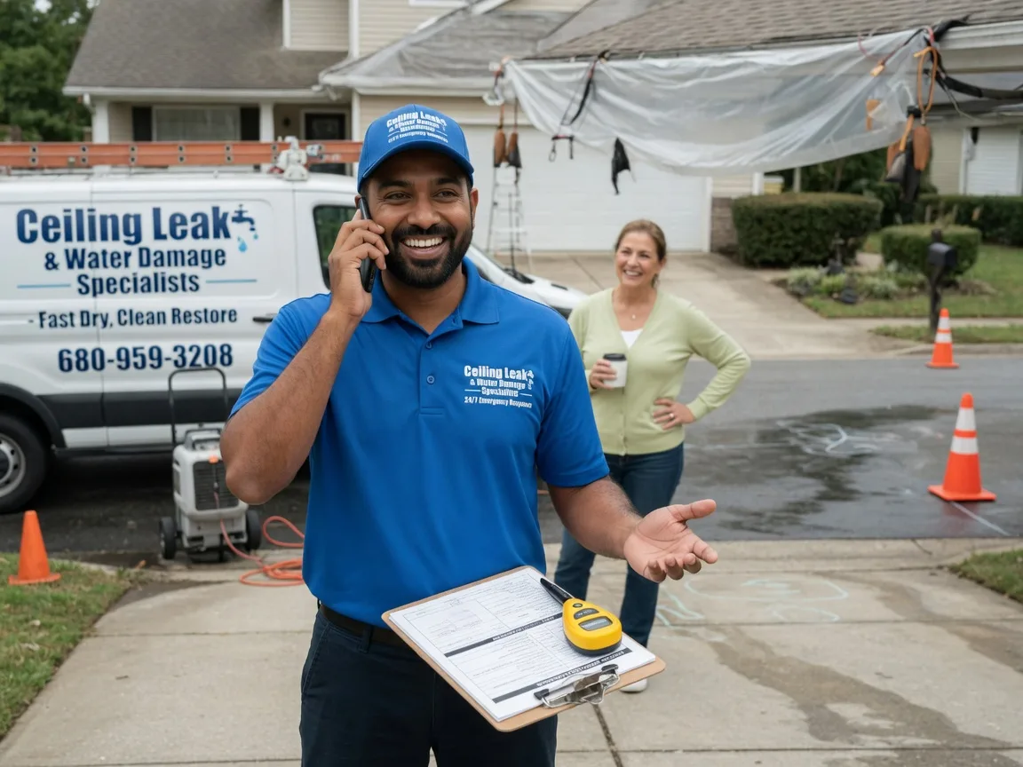 Ceiling Leak Cleanup Spencer, OH FAQs
